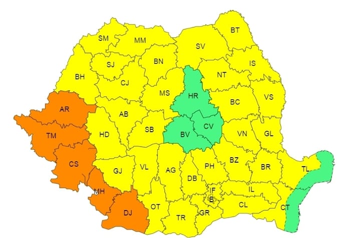Astăzi este COD GALBEN de CANICULĂ în județul Dâmbovița , cu temperaturi deosebit de ridicate și disconfort termic ridicat.