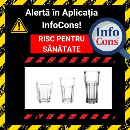 Alertă InfoCons: Riscuri legate de un anumit produs fabricat din sticlă călită, care nu respectă cerințele de siguranță Alertă InfoCons, autoritățile atrag atenția asupra riscurilor legate de un anumit produs fabricat din sticlă călită, care nu respectă cerințele de siguranță.