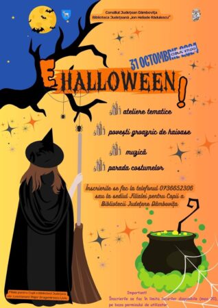 Astăzi, Halloween la Biblioteca Județeană Dâmbovița