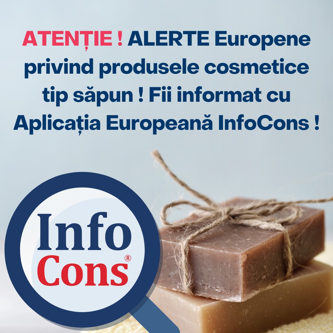 InfoCons Protecția Consumatorilor a emis o alertă importantă referitoare la produsele cosmetice tip săpun, care prezintă un risc chimic pentru consumatori.