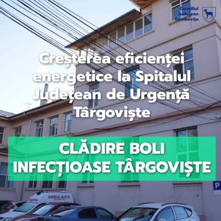 Președintele CJ Dâmbovița, Corneliu Ștefan, a semnat contractul de proiectare și execuție pentru lucrările de eficientizare energetică a Secției Boli Infecțioase Președintele CJ Dâmbovița, Corneliu Ștefan, a semnat, astăzi, contractul de proiectare și execuție pentru lucrările