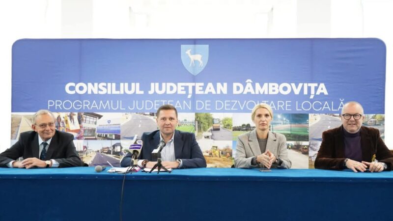 Președintele CJ  Dâmbovița, Corneliu Ștefan, a dat startul unei noi etape de dezvoltare a județului, semnând, astăzi, 12 contracte de finanțare î