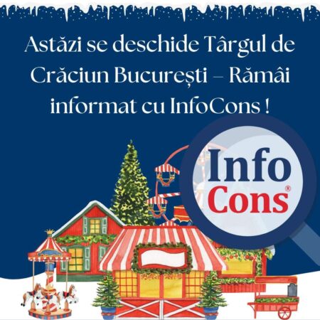 Târgul de Crăciun din București se deschide astăzi cu un spectacol de lumini și magie, 29 noiembrie 2024, începând cu ora 17:00