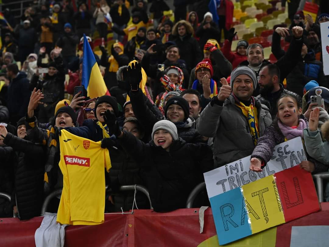 Peste 100.000 de spectatori în tribunele Arenei Naționale în luna noiembrie la cele două  meciuri ale României. 