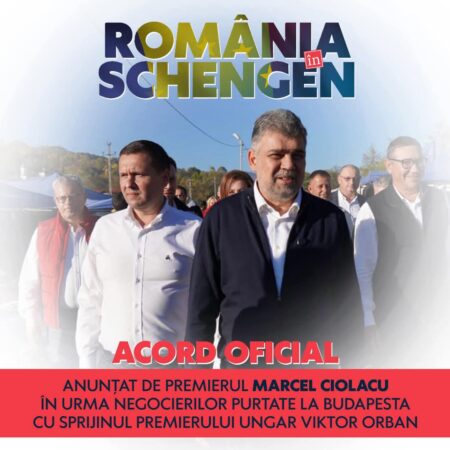 Președintele CJ Dâmbovița, Corneliu Ștefan: România va adera și la Schengen terestru de la 1 ianuarie 2025, un moment istoric pentru țară! România a primit vestea mult așteptată: va deveni oficial membru al zonei Schengen începând cu 1 ianuarie 2025! Anunțul a fost făcut astăzi de premierul Marcel Ciolacu