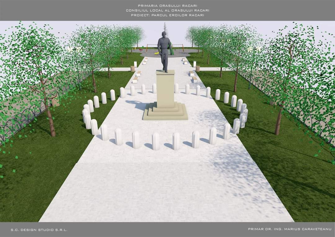 Amenajarea Parcului Eroilor din Răcari intră în faza de implementare, astfel orașul Răcari va beneficia în curând