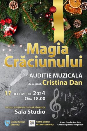 Audiție muzicală de excepție la Centrul Județean de Cultură Dâmbovița Audiție muzicală de excepție la Centrul Județean de Cultură Dâmbovița .