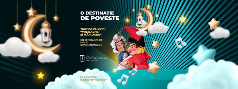 Pe 15 decembrie, un spectacol de poveste pentru cei mici la Dâmbovița Mall Pe 15 decembrie, un spectacol de poveste pentru cei mici la Dâmbovița Mall.