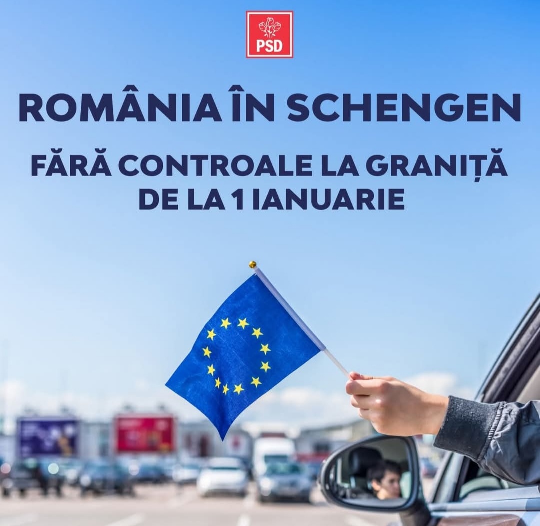 Corneliu Ștefan, președintele PSD Dâmbovița spune că aderarea României la Schengen este un moment istoric pentru națiunea noastră!