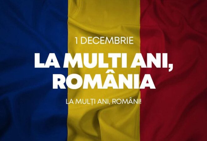 La mulți ani, România! 1 Decembrie – Ziua Națională a României, o sărbătoare a unității și mândriei naționale