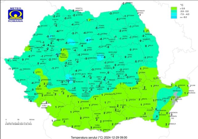 Vremea de azi: Ceață și temperaturi scăzute în toată țara Vremea va fi destul de rece, cu temperaturi scăzute și ceață persistentă în majoritatea regiunilor. În Târgoviște