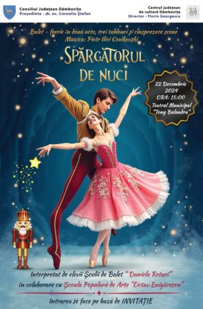 Două spectacole de neuitat la Teatrul Municipal „Tony Bulandra” pe 22 decembrie 2024.