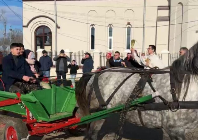 Vișina păstrează tradiția „Botezul Cailor” de Bobotează.