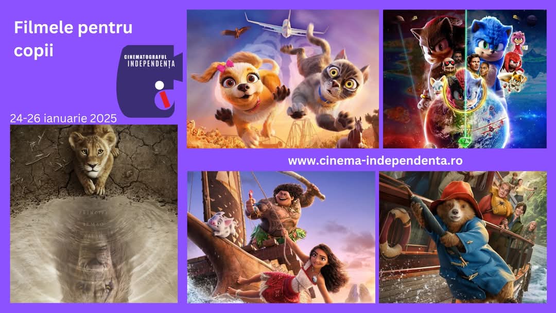 Cinema Independența se transformă într-un tărâm magic pentru cei mici. Vineri, 24 ianuarie, începe un eveniment dedicat celor mai frumoase filme de animație