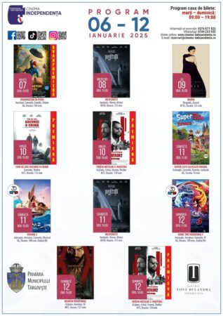 CINEMA INDEPENDENȚA TE AȘTEAPTĂ PENTRU O SĂPTĂMÂNĂ PLINĂ DE FILME EXCEPȚIONALE.