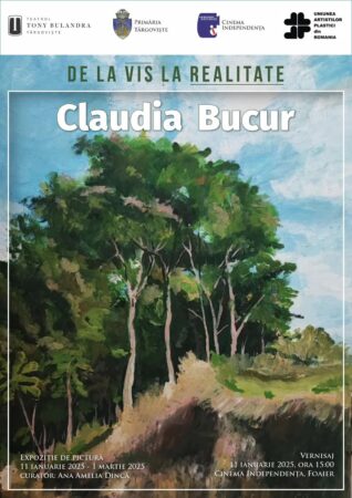 Vernisajul expoziției „De la vis la realitate” aduce magia artei și naturii la Târgoviște Vernisajul expoziției „De la vis la realitate” aduce magia artei și naturii la Târgoviște, pe 11 ianuarie 2025, ora 15:00, la Galeria de Artă Târgoviște (Foaierul Cinematografului Independența)