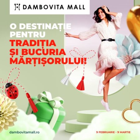 Primăvara începe cu magia mărțișoarelor la Târgul de Mărțișor din Dâmbovița Mall Primăvara își face simțită prezența la Dâmbovița Mall, unde, până pe 9 martie, poți descoperi cele mai frumoase mărțișoare la Târgul de Mărțișor!