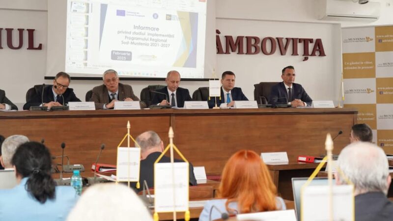 Județul Dâmbovița a găzduit ședința Consiliului pentru Dezvoltare Regională Sud-Muntenia Astăzi, județul Dâmbovița a fost locul unei importante întâlniri pentru viitorul regiunii Sud-Muntenia. Președintele Consiliului Județean Dâmbovița, Corneliu Ștefan
