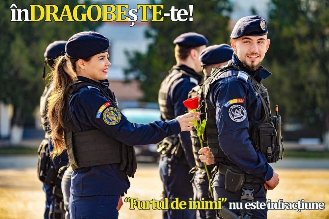 Jandarmeria Română îndeamnă la iubire pură și respect reciproc.În  zi specială, 24 februarie 2024, cu ocazia sărbătorii Dragobetelui, Jandarmeria Română