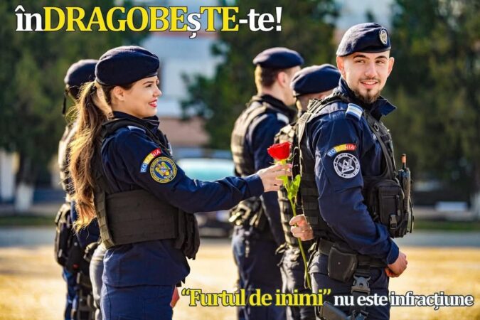 Jandarmeria Română îndeamnă la iubire pură și respect reciproc.În  zi specială, 24 februarie 2024, cu ocazia sărbătorii Dragobetelui, Jandarmeria Română