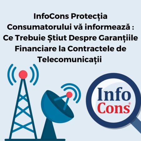 InfoCons: Furnizorii de servicii de telecomunicații pot solicita garanții financiare, ce trebuie să știe consumatorii InfoCons ne informează că în contextul în care tot mai mulți utilizatori aleg să semneze contracte pentru servicii de telefonie, internet și televiziune