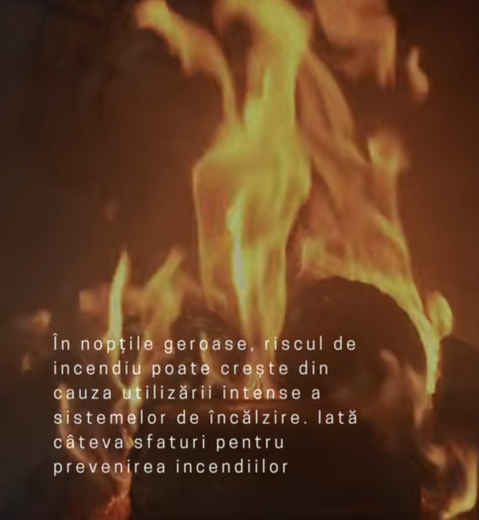 ISU Dâmbovița, în contextul temperaturilor scăzute din această perioadă, atrage atenția asupra riscului crescut de incendii
