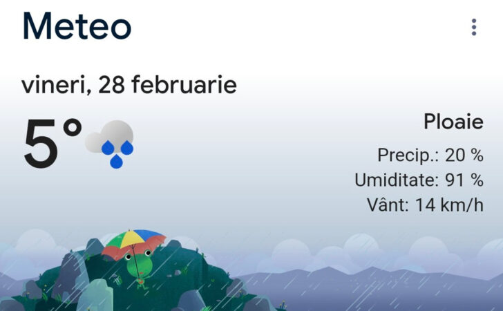 Prognoza meteo, astăzi, vremea va fi închisă în Târgoviște, cu o maximă de doar 6 grade Celsius, iar norii vor acoperi cerul pe întreaga regiune.