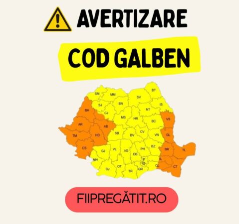Avertizare meteorologică: Vânt puternic în județul Dâmbovița Avertizare meteorologică: Vânt puternic în județul Dâmbovița, Administrația Națională de Meteorologie a emis un cod galben pentru județul Dâmbovița,
