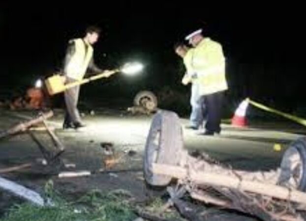În afara localității Dragodana, a avut loc un accident rutier între un autoturism și un vehicul cu tracțiune animală