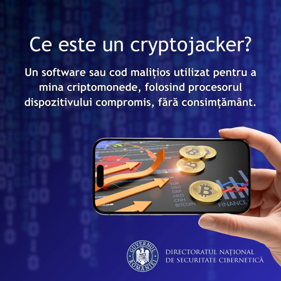 Cryptojacking este o formă subtilă și periculoasă de atac cibernetic în care infractorii cibernetici folosesc, fără permisiune, resursele dispozitivelor tale pentru a mina criptomonede