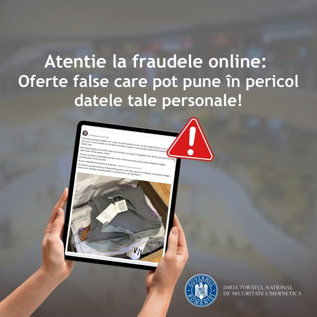 Atenție la fraudele online! Recent, a apărut o ofertă falsă care pretinde a veni din partea magazinului ZARA, promițând o „cutie secretă”
