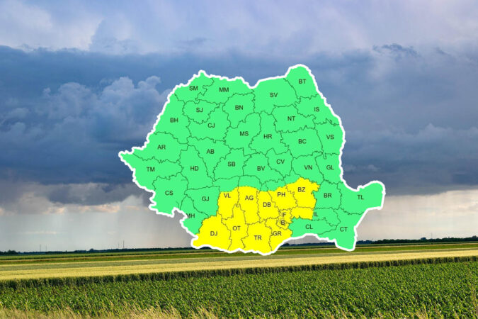 Astăzi, până la ora 20:00, județul Dâmbovița se află sub avertizare de COD GALBEN din cauza intensificărilor vântului