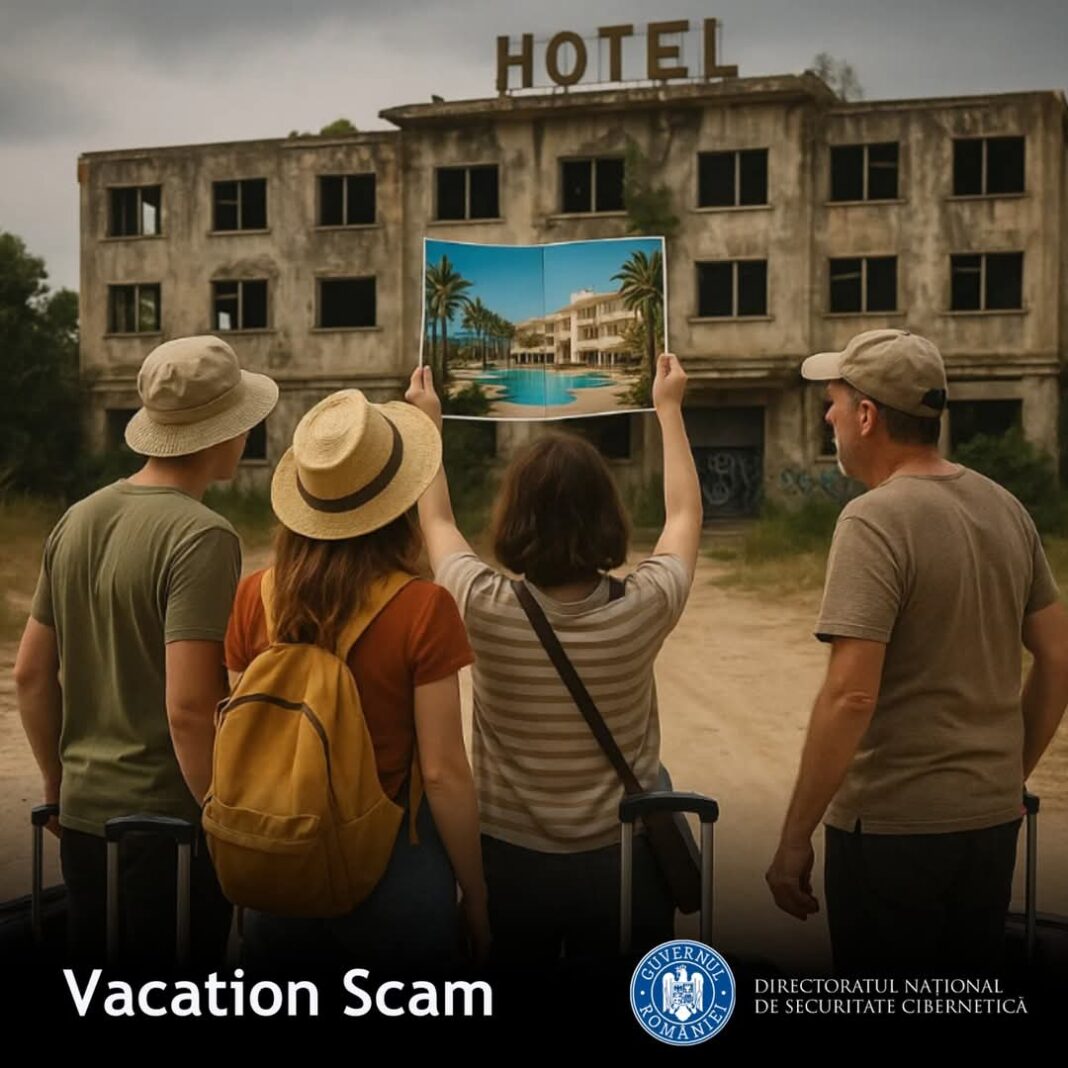Atenție la capcanele vacanțelor! Infractorii cibernetici vânează turiști cu oferte false Atenție la capcanele vacanțelor! Sezonul concediilor se apropie, iar odată cu el apar și riscurile din mediul online. Direcția Națională pentru Securitate Cibernetică (DNSC) avertizează utilizatorii asupra intensificării campaniilor frauduloase care promit vacanțe de vis la prețuri ireal de mici. Potrivit specialiștilor, tot mai mulți români sunt ținta unor escrocherii digitale, în care infractorii creează site-uri false de rezervări, oferte promoționale fictive sau trimit mesaje înșelătoare în rețelele sociale și prin e-mail. Scopul este clar: obținerea de plăți pentru vacanțe care nu există. Cum ne protejăm? DNSC recomandă: Verificați autenticitatea agenției de turism sau a platformei de rezervare; Evitați efectuarea plăților prin metode nesecurizate sau linkuri primite pe rețele sociale; Fiți sceptici în fața ofertelor care promit vacanțe gratuite sau premii improbabile; Consultați recenzii independente și asigurați-vă că site-ul de rezervare folosește o conexiune securizată (https). „O ofertă care pare prea bună pentru a fi adevărată este, de cele mai multe ori, o tentativă de fraudă,” avertizează reprezentanții DNSC. Vigilența digitală este cheia unei vacanțe liniștite, fără surprize neplăcute. Nu lăsați entuziasmul concediului să vă transforme în victime ale fraudelor online.
