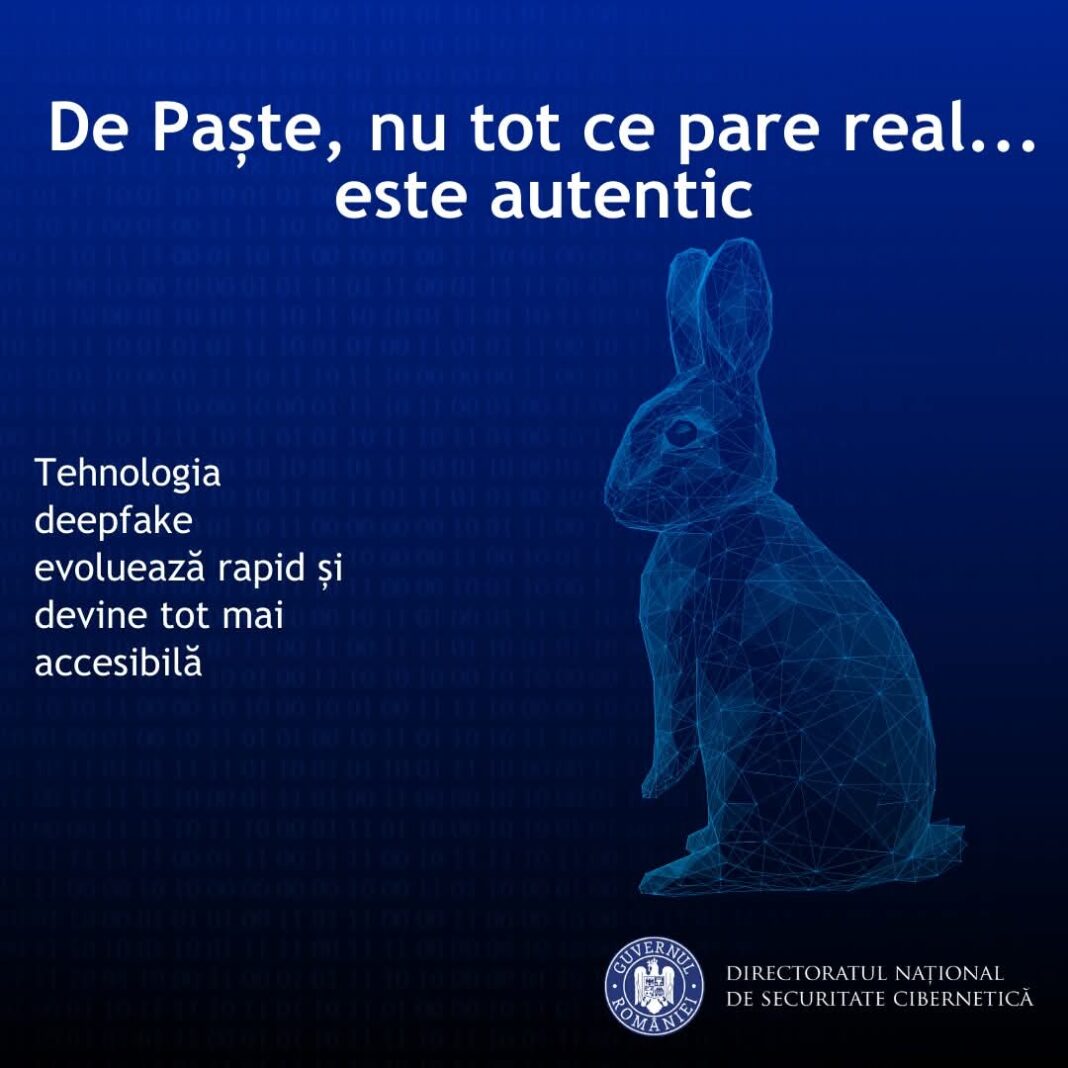 Avertisment DNSC, în contextul evoluției accelerate a tehnologiei și al răspândirii tot mai frecvente a conținutului digital falsificat, Directoratul Național de Securitate Cibernetică (DNSC)