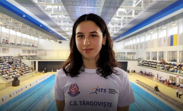 Andreea Văcaru, aproape de podium la Campionatul Național de Înot de la Otopeni