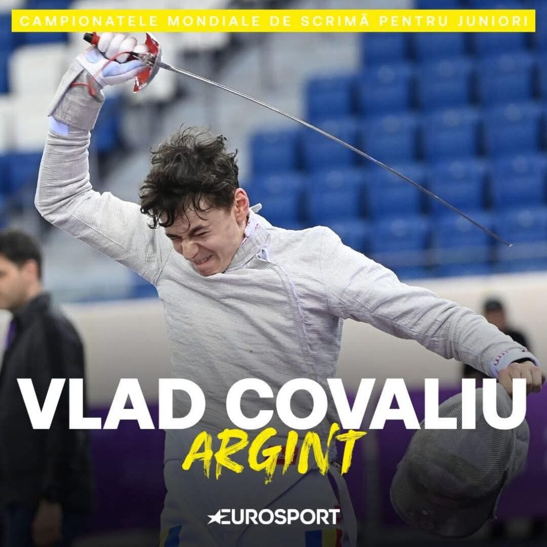 Sportivul român Vlad Covaliu a adus din nou mândrie României, obținând medalia de argint la Campionatele Mondiale de Scrimă pentru juniori. Performanța sa uimitoare reflectă talentul