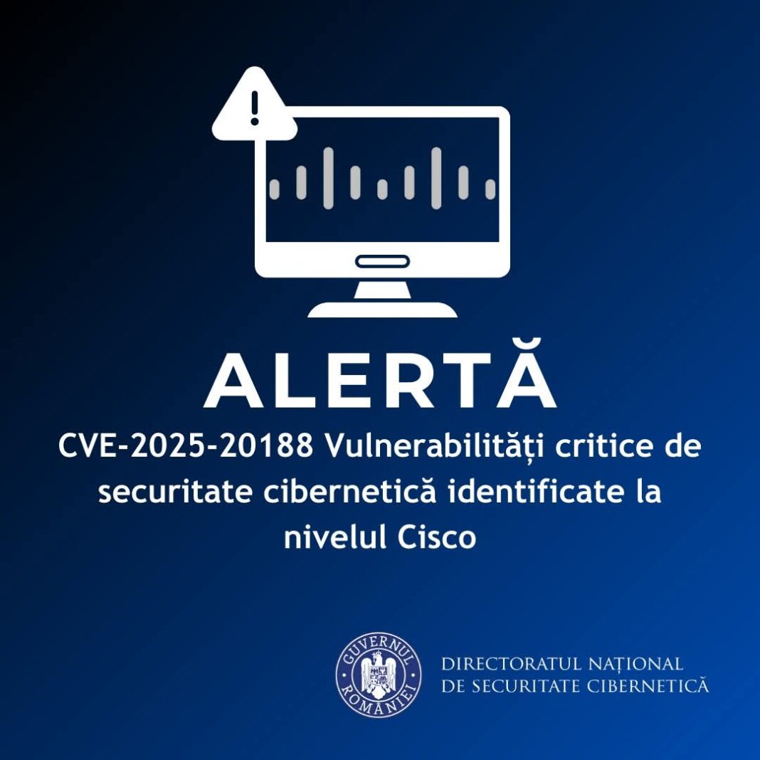ALERTĂ DE SECURITATE: Vulnerabilitate critică în echipamentele Cisco, risc major de compromitere a sistemelor