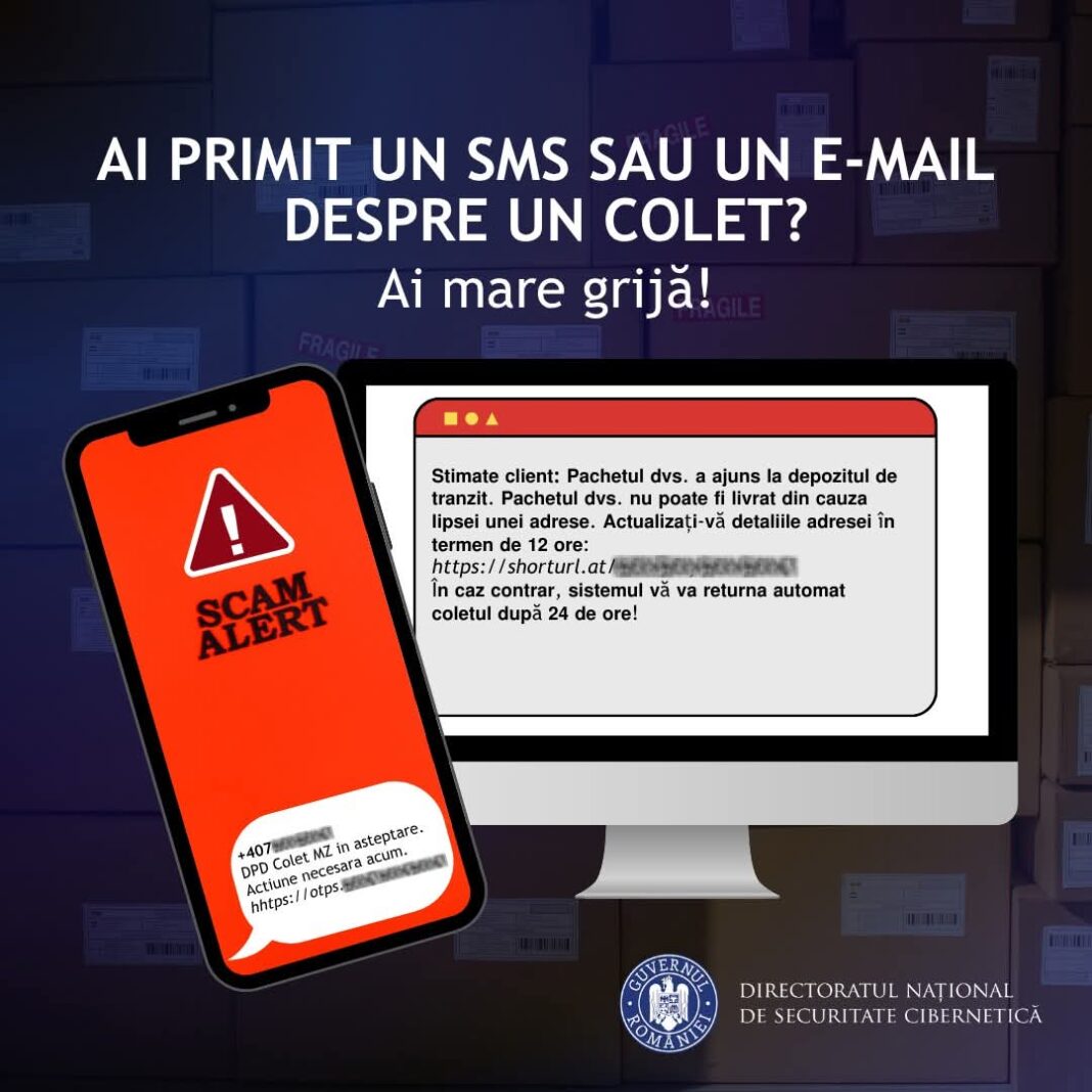 Atenție la frauda prin SMS și e-mail: Escrocii se dau drept firme de curierat!