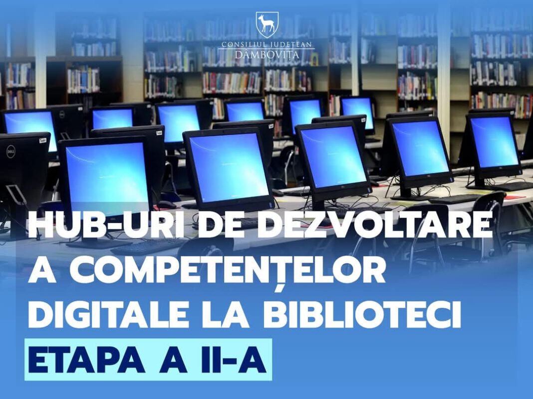 CJ Dâmbovița: Hub-uri digitale în inima comunității,  bibliotecile dâmbovițene intră în era modernă