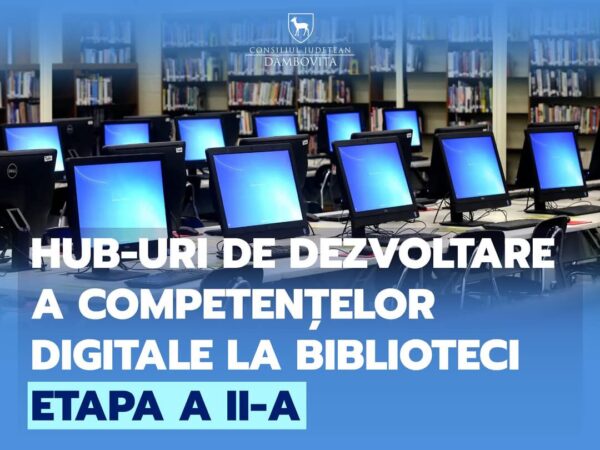 CJ Dâmbovița: Hub-uri digitale în inima comunității, bibliotecile dâmbovițene intră în era modernă CJ Dâmbovița: Hub-uri digitale în inima comunității, bibliotecile dâmbovițene intră în era modernă