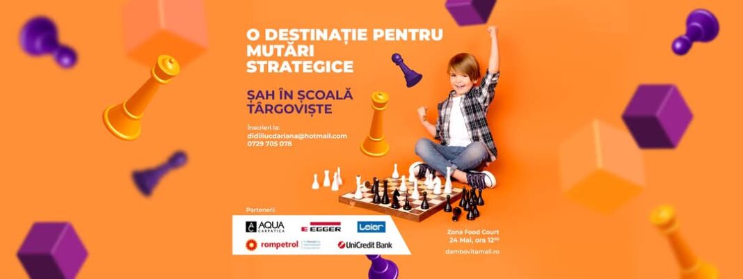 Dâmbovița Mall devine tabla de șah a celor mici, eveniment special pe 24 mai