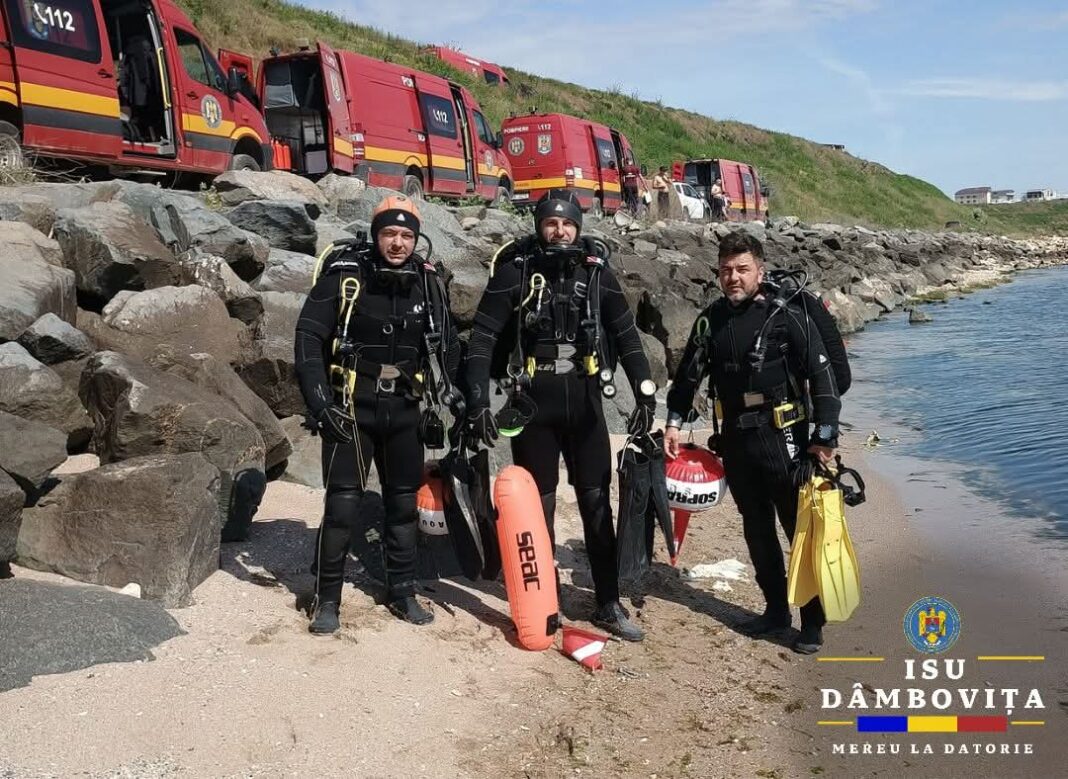 Echipa de scafandri ISU Dâmbovița în stagiu intensiv de pregătire la Constanța