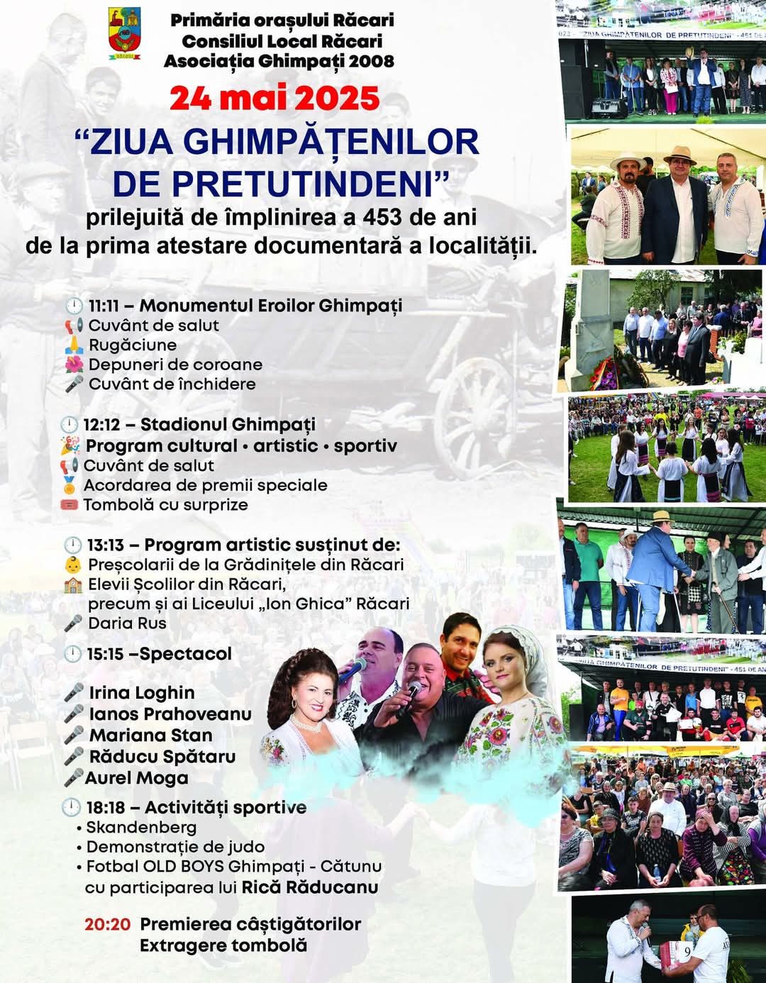 Ghimpați în sărbătoare: 453 de ani de istorie, emoție și bucurie la „Ziua Ghimpățenilor de Pretutindeni”