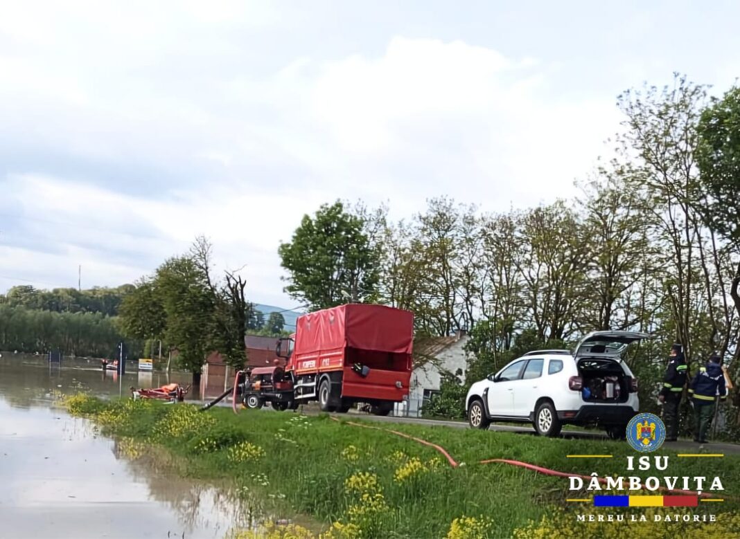  ISU Dâmbovița, în sprijinul comunităților afectate de inundații din județul Covasna