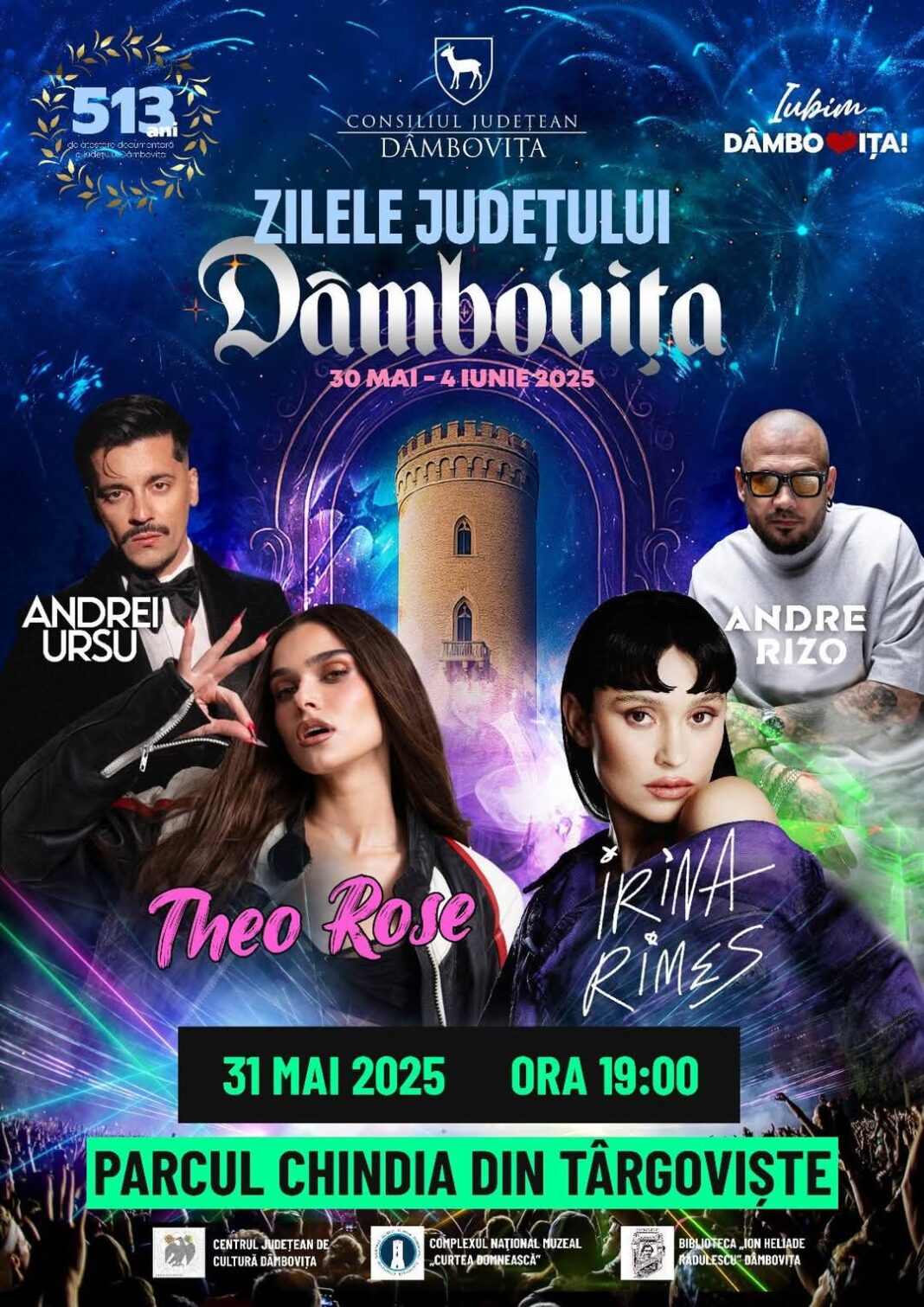 Irina Rimes cântă în această seară în Parcul Chindia: Zilele Județului Dâmbovița continuă cu un super concert live