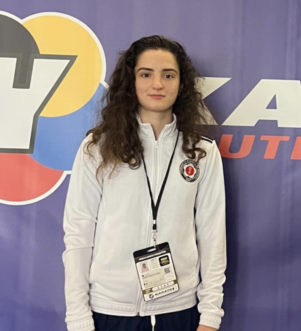Lorelley Andrei de la CS Târgoviște, debutează în lotul național la Campionatul European de Karate din Armenia
