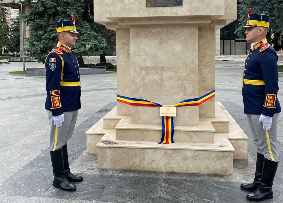 Mihai Viteazul, eroul Unirii, comemorat la Târgoviște de Brigada 30 Gardă „Mihai Viteazul”