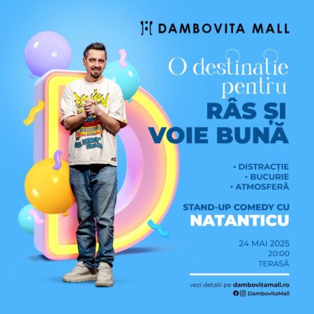 Natanticu aduce umorul la Târgoviște: Pregătiți-vă pentru o seară de neuitat pe 24 mai Natanticu aduce umorul la Târgoviște: Pregătiți-vă pentru o seară de neuitat pe 24 mai