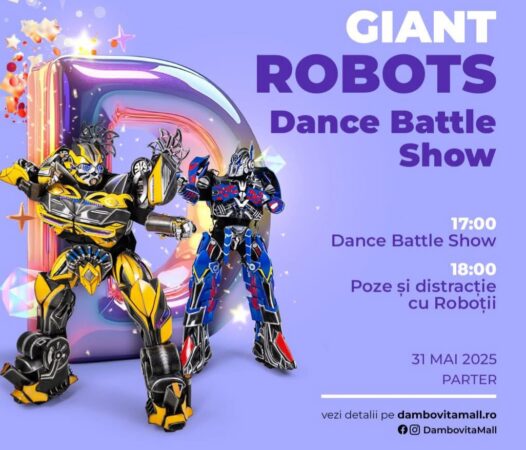 Roboți la dans, distracție maximă: Te așteaptă o invazie de ritmuri la Dâmbovița Mall Roboți la dans, distracție maximă: Te așteaptă o invazie de ritmuri la Dâmbovița Mall