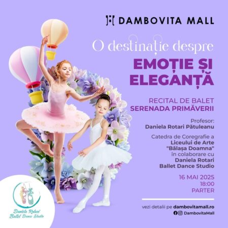 Nu rata „Serenada Primăverii”: Magia baletului  la Dâmbovița Mall